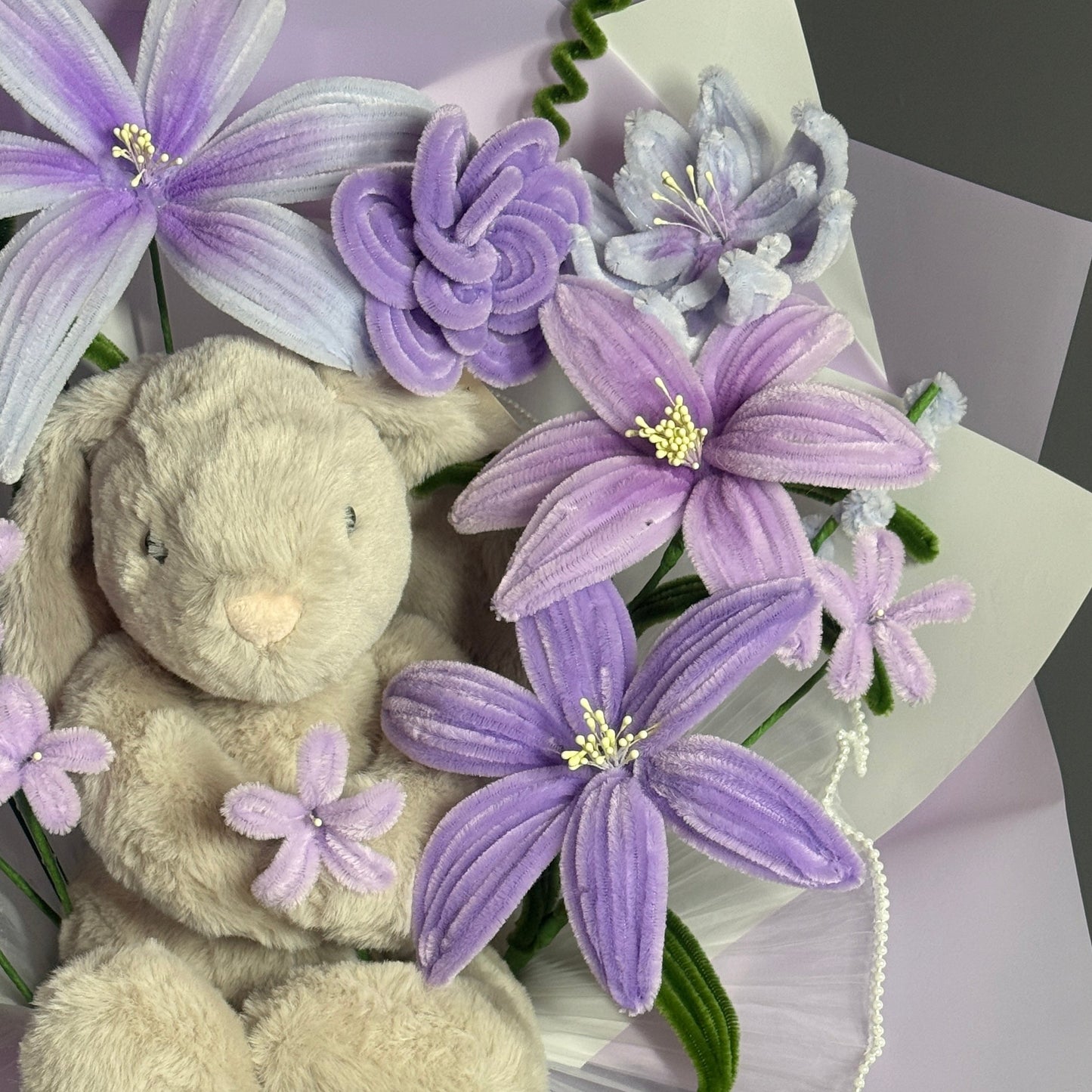 Purple Bunny Bouquet