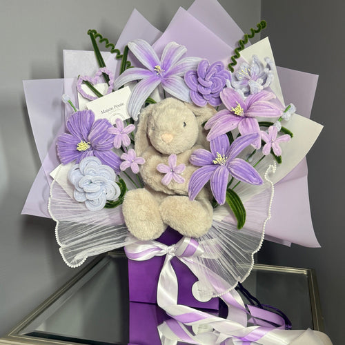 Purple Bunny Bouquet