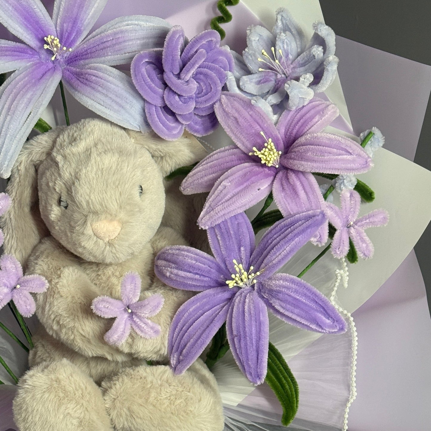Purple Bunny Bouquet