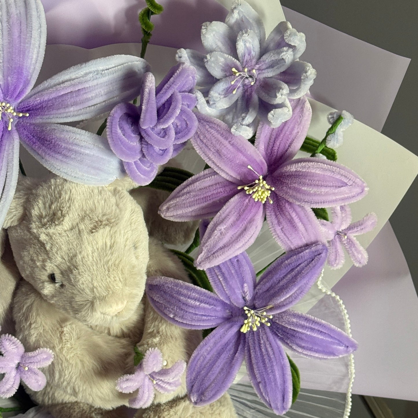 Purple Bunny Bouquet